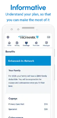Highmark Plan android App screenshot 2