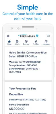 Highmark Plan android App screenshot 3